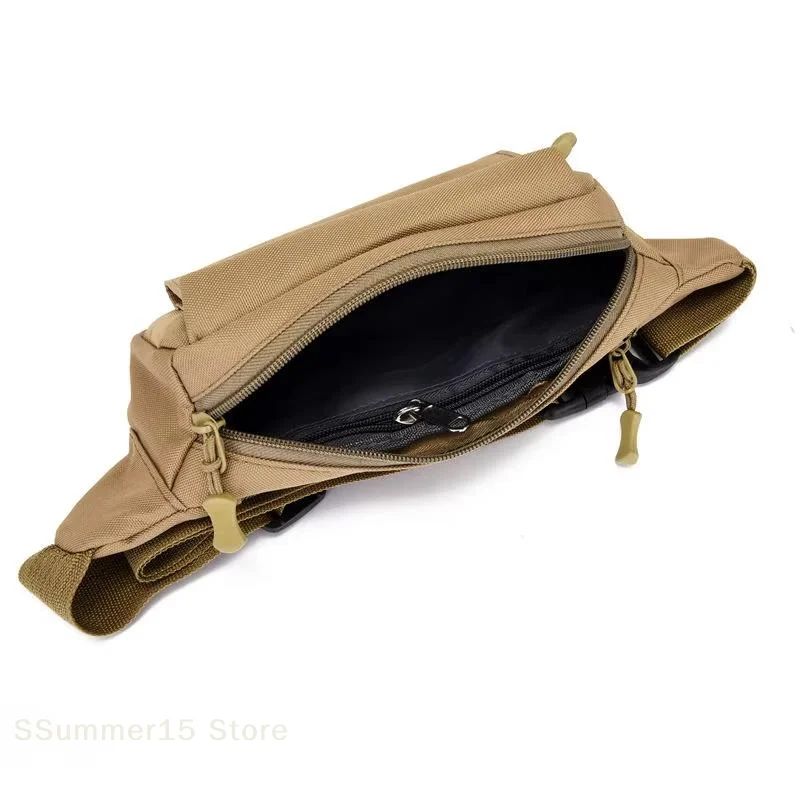 【R】Casual Canvas Waist Bag Waist Bag Mobile Phone Bag Banana Bag Fanny Pack Men