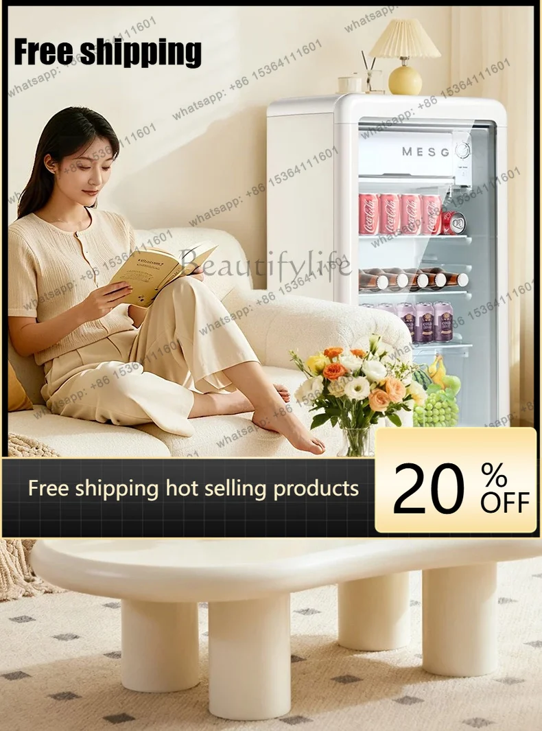 Factory Direct HOT Vintage Ice Bar Small Mini Refrigerator Beverage Cabinet Refrigerated