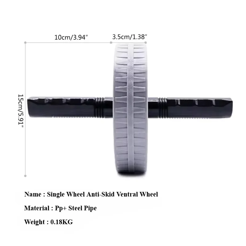 عجلة البطن تحمل حمولة قوية أسطوانة غير قابلة للانزلاق لتقوية معدات تمارين العضلات وتدريبات اللياقة البدنية للاستخدام المنزلي الصامت