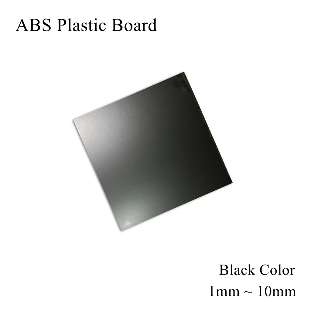 3mm ABS Board Black Color Vacuum Forming Plastic Sheet Fireproof Flame Retardant Panel Pad Plate Laminate Diy Hand Made Model