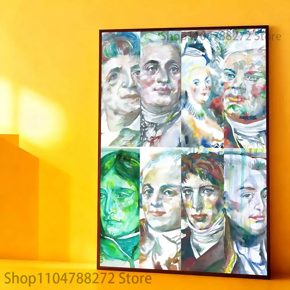 

The FRENCH REVOLUTION in Eight PORTRAITS Poster High Quality Wall Art for Home Office Bedroom Living Room Hallway Bar Gift