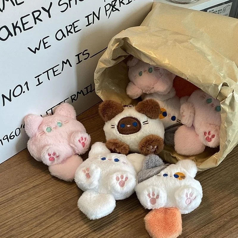 

Милый плюшевый длиннохвостовой котенок, брелок, кулон, мультяшная кошка, плюшевая кукла, школьный рюкзак, подвесной аксессуар, подарок на день рождения хорошего друга