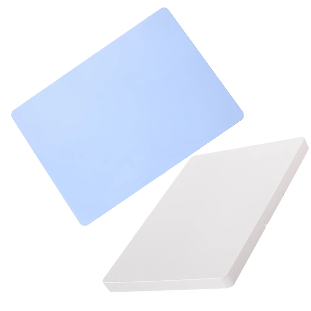 2 個のプラスチック製の収納ボックス写真カード証明書はがきグリーティングカードジュエリーオフィス学用品オーガナイザーケース