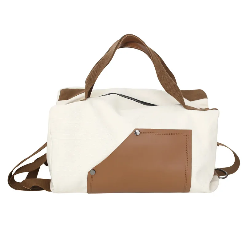 

Multi-purpose backpack canvas messenger bag women's travel bag