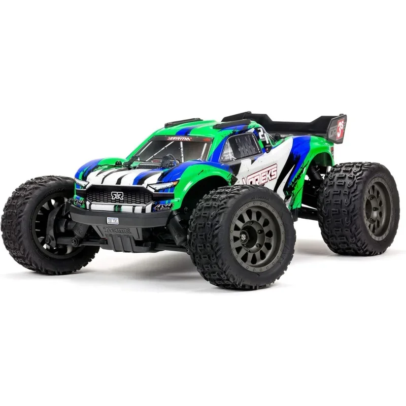 RC Truck 1/10 VORTEKS 4X4 3S BLX Stadium Truck RTR (Batteries and Charger Not Included), Green, ARA4305V3T3