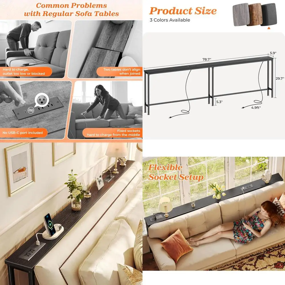 79 Black Console Ta… - image