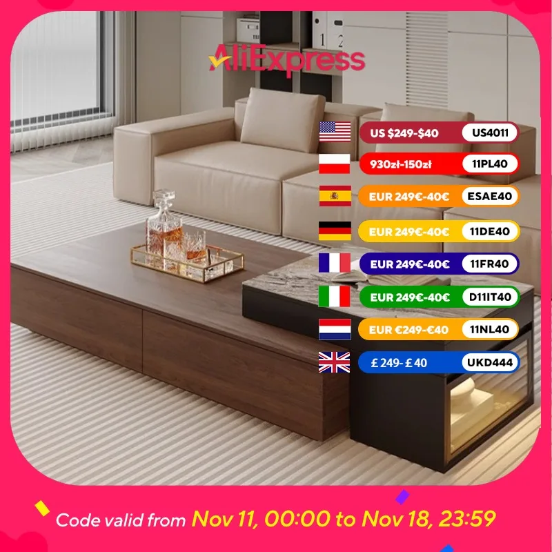 

Lift Storage Coffee Tables Luxury Design Aesthetic Center Living Room Side Table Center Nordic Designer Salontafel Furniture