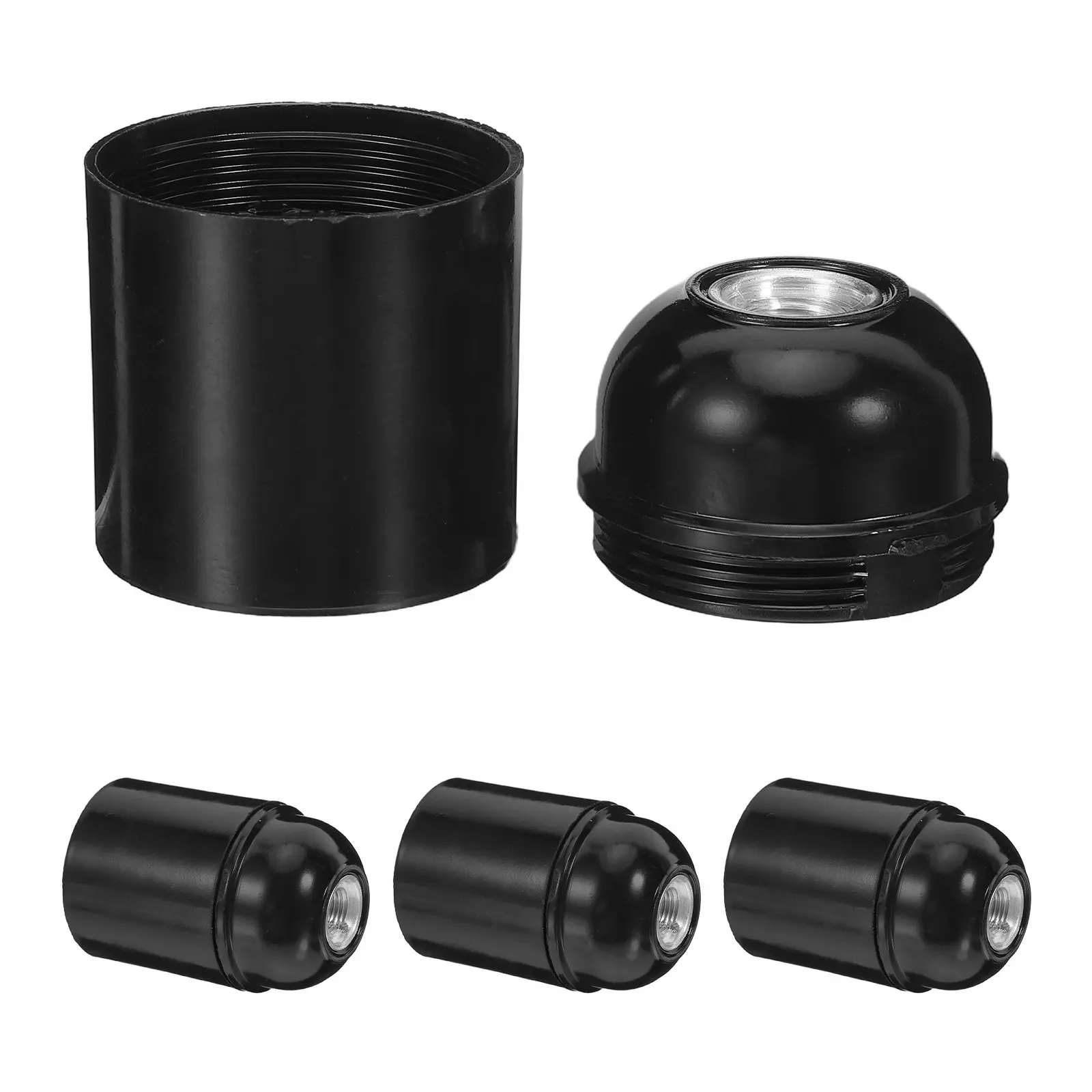 

4Pcs E27 Lamp Socket Ceiling Mounted Pendant Light Holder Bakelite Screw in Replacement Socket for Home Office Cafe Lighting
