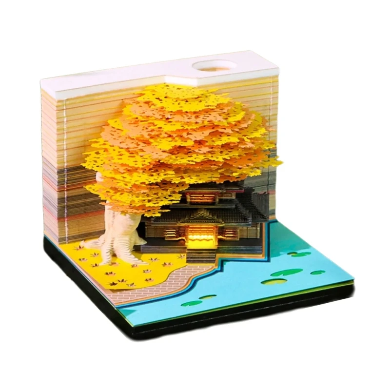 Twenty twenty six Blossomy Themed Weekly Scheduler 3D Burst Up Flower Art Note Notebook Integrated Light Special Tear Resistant