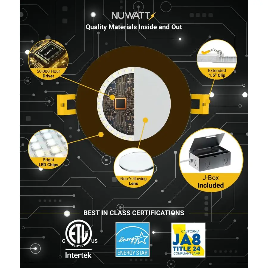 6 عبوات من إضاءة LED برونزية رفيعة للغاية مقاس 4 بوصات، 5CCT 2700K 3000K 3500K 4000K 5000K قابلة للاختيار، 630 لومن، معدل IC، Dimma #4