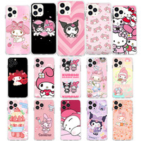 AK-28 Pink Sanrio My Melody Soft Case for Infinix Hot Smart Note 10 5 10i 10S 10T 11S 9 11 11S 6 7 Lite Play Pro