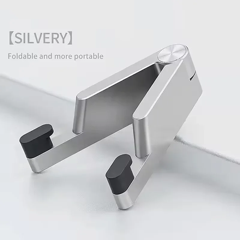 Tragbarer Universeller Aluminium-Handyhalter in Mini-Größe, Faltbare Tischhalterung, V-förmiger Mobiltelefon-Ständer, Zusammenklappbarer Halter für Mobiltelefone
