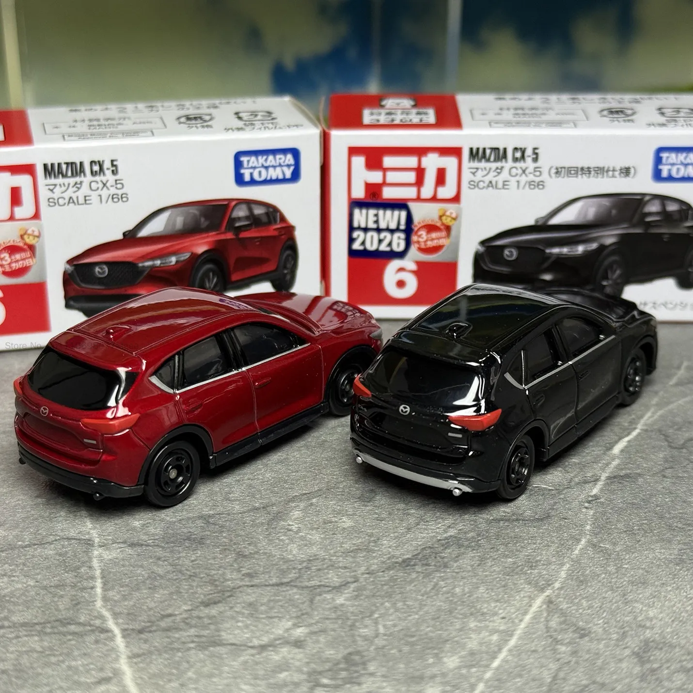 Takara Tomy Tomica No. 6 Mazda CX-5 Cars Hot Pop 1:64 Car Alloy Toys Vehicle Diecast Metal Car Model Toy Gift Ornaments