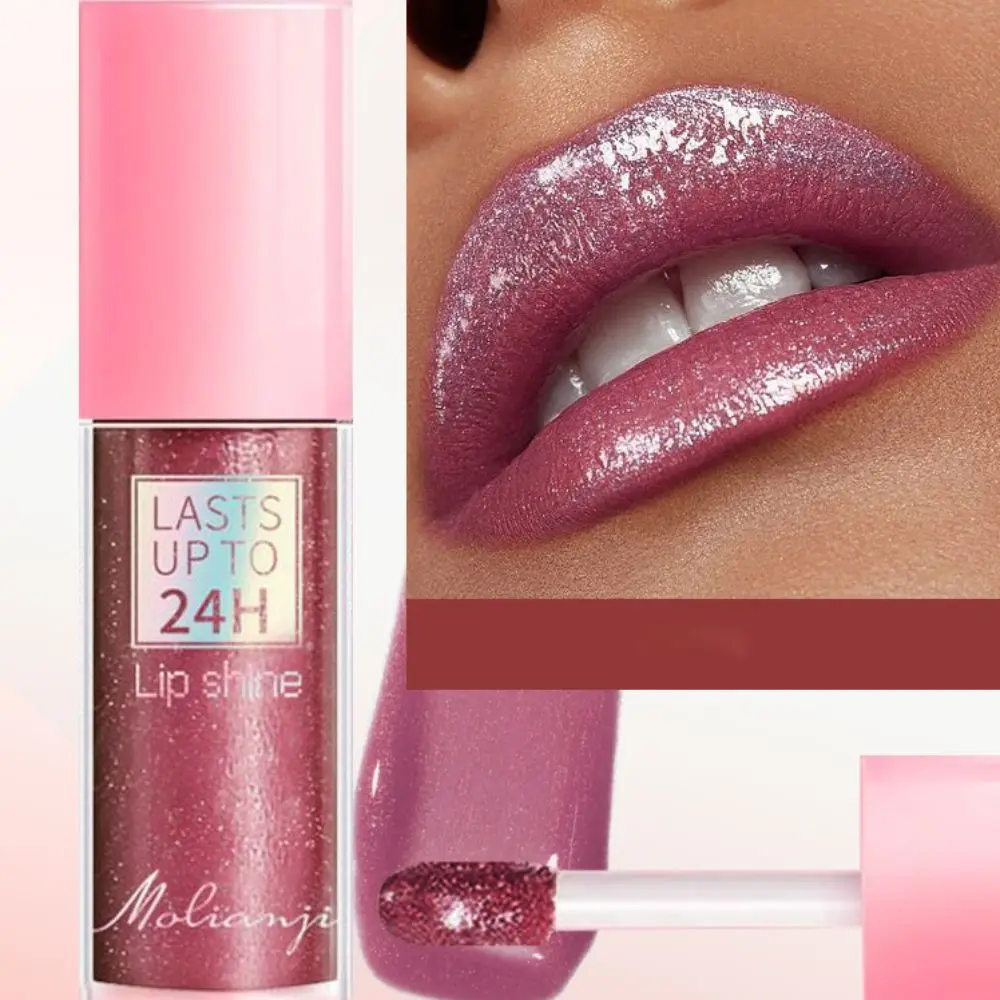 

3pcs Waterproof Glitter Lip Glaze Long Lasting Universal Lip Gloss Moisturizing Liquid Lipstick Mother's Day Gift