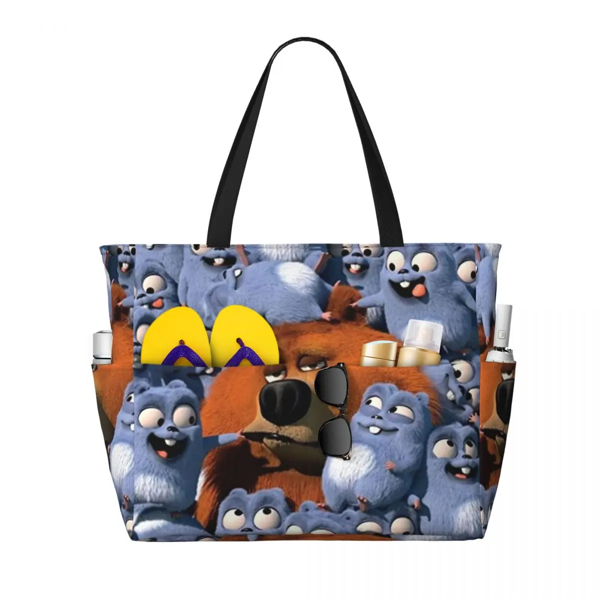 

Grizzy And The Lemmings Beach Tote Bag Sport Gym Yoga Duffle Large Tote Bag Women Travel Bag Fitness bag