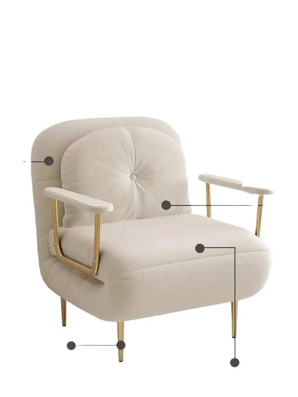 Foldable, sofa bed, cream, small apartment, balcony, living room, multi-function, retractable
