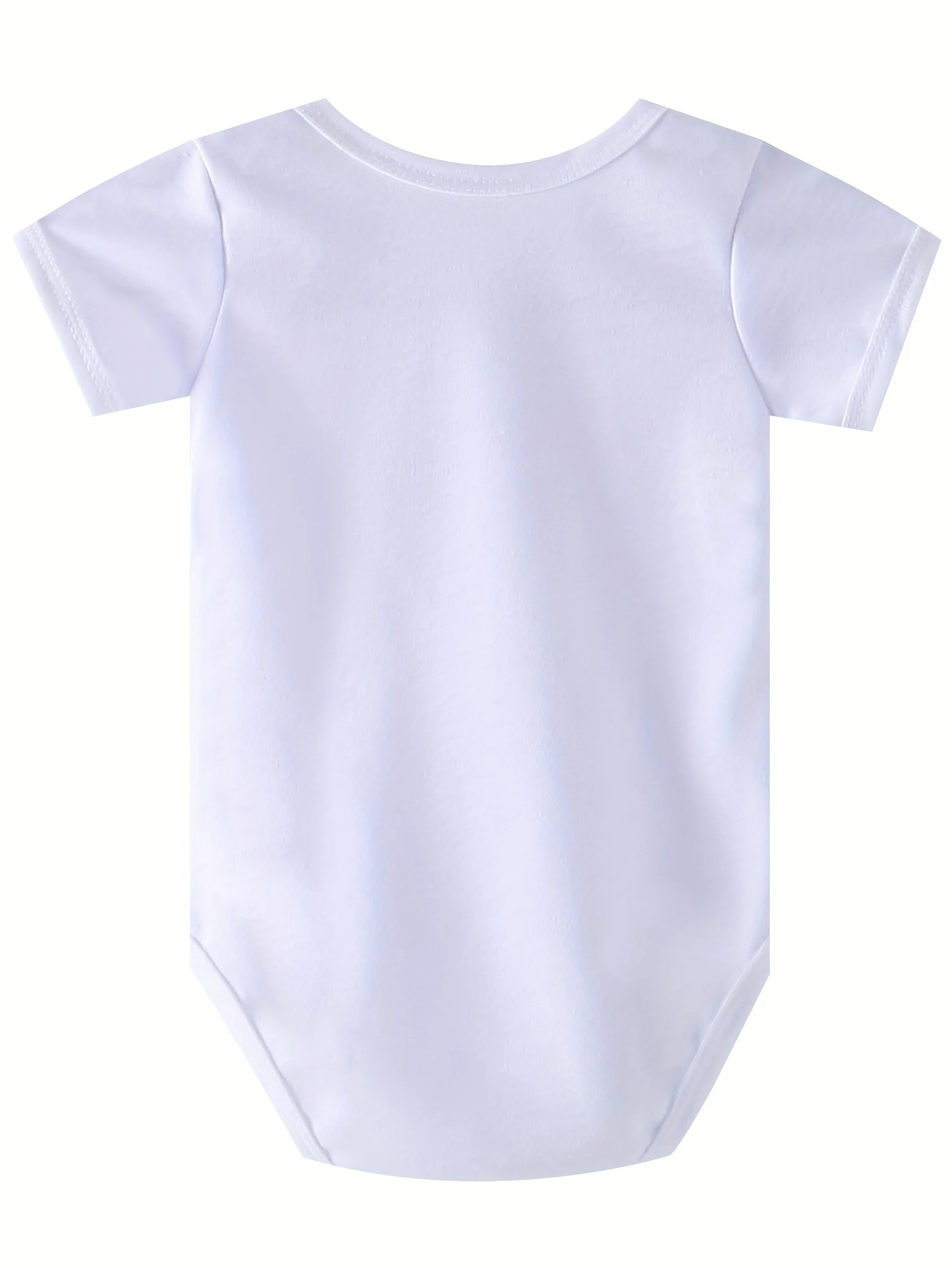 Little Answered Prayer Newborn Letter Print Romper, Summer Short Sleeve Baby Triangle Diaper Cover, Patterned Infant Triangle