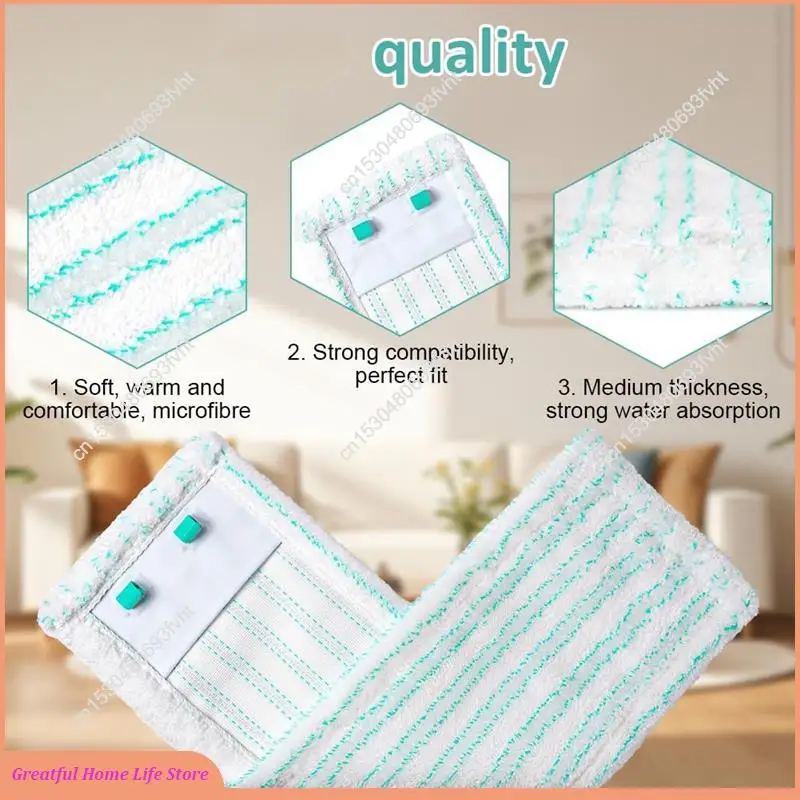 

AT59 Replacement Floor Wiper Cover 3PCS, Microfiber Mop Cloth For Leifheit Mop Accessories