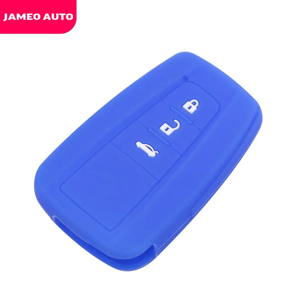 Silicone Car Key Fob Cover Case for Toyota CHR C-HR Camry Prius Prado Rav4 2016 - 2022 2/3/4 Buttons Remote Keyless