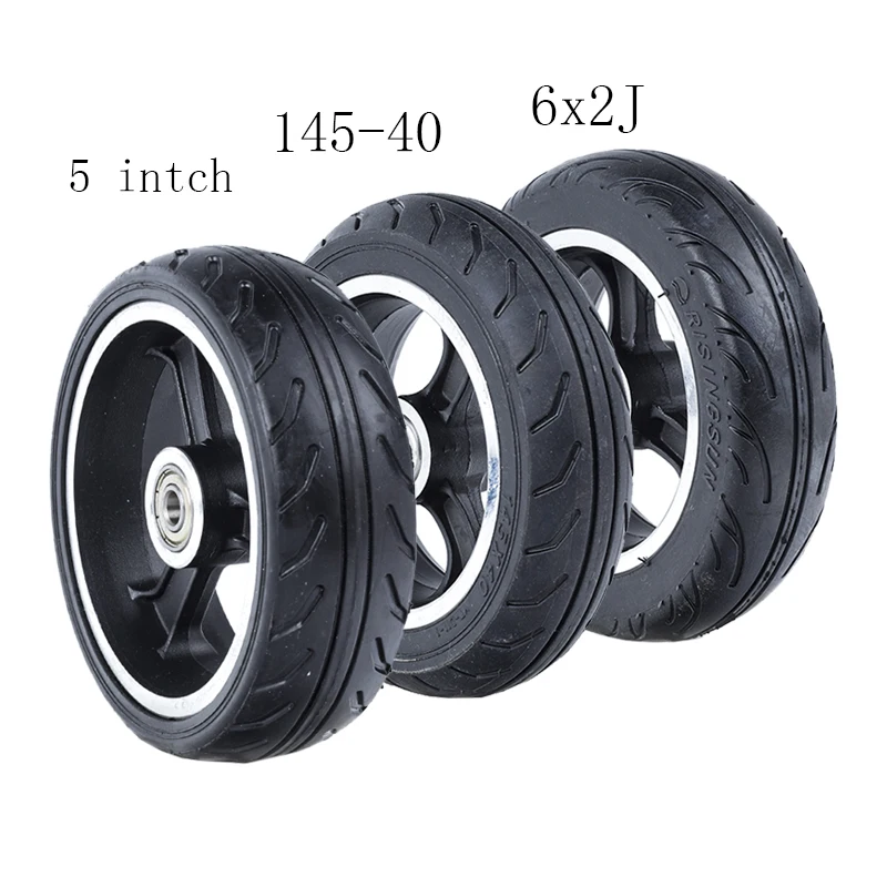 Solid Tyre Tire And Alloy Rim For Fast Wheel F0 5/5.5 /6 Inch Solid Wheels 5\'\' 5.5x2 145x40 6x2 jackhot,Nes Carbon Fiber Scooter