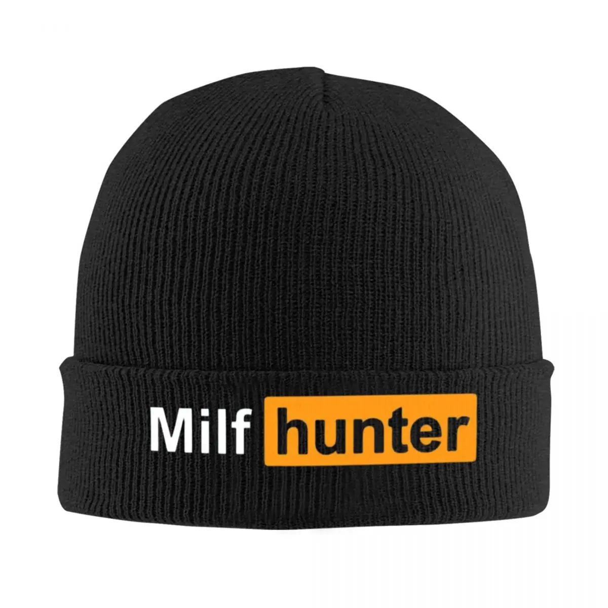 

Milf Hunter Knitted Hat Women Men Winter Popular Fashion Warm Skullies Beanies Hats