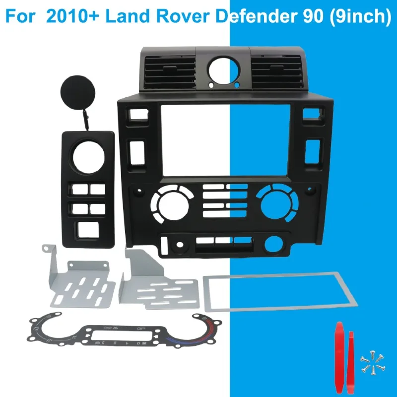 

For 2010+ Land Rover Defender 90 9 Inch Car Radio Frame | Dashboard Panel Bezel Replacement | Touchscreen Front Frame