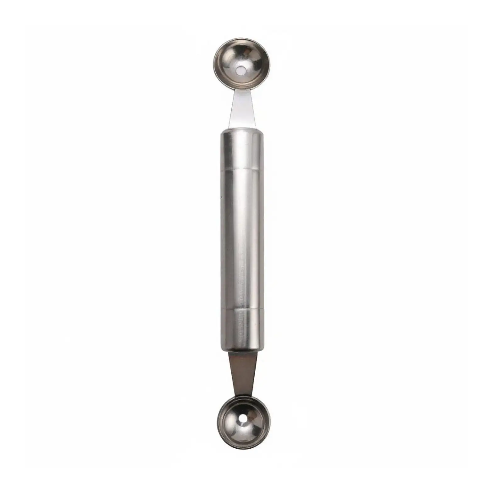 Professional Fruit Carving Scoop Double Head Design Stainless Steel Melon Baller Kitchen Utensil for Elegant Fruit Presentation