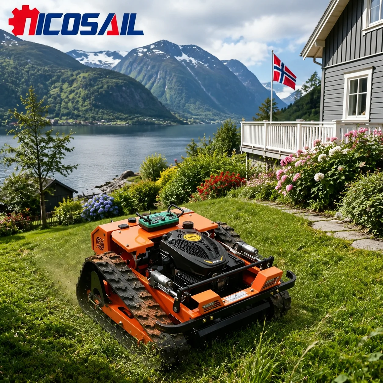 Custom CE Euro 5 Compact Lawn Mower Machine for Garden Farm Park and Grass Cutting Applications