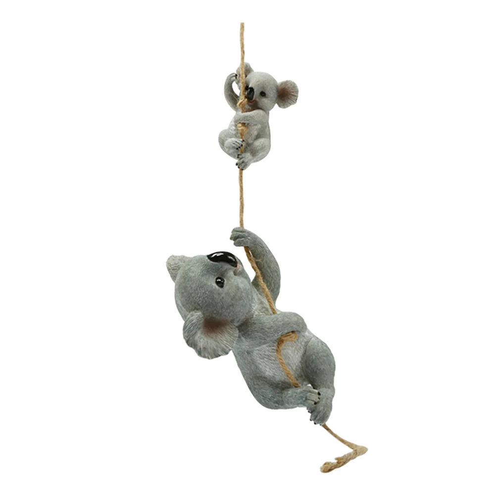 

Outdoor Cute Resin Koala Statue Hanging Koala Garden Figurine Yard Hanging Ornament Decoration Animal Statue B