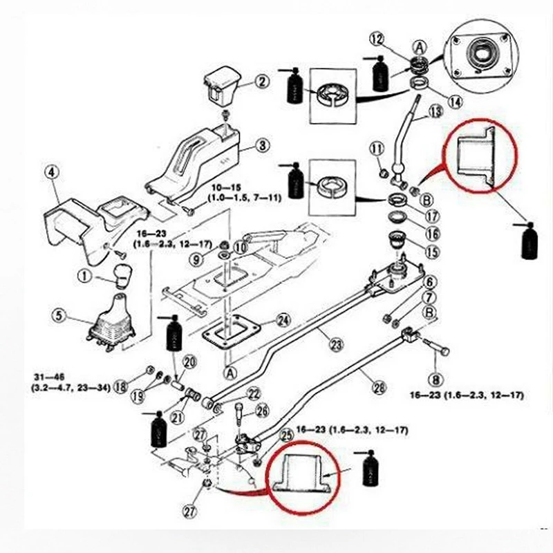 4 шт., ручные переключатели для Mazda