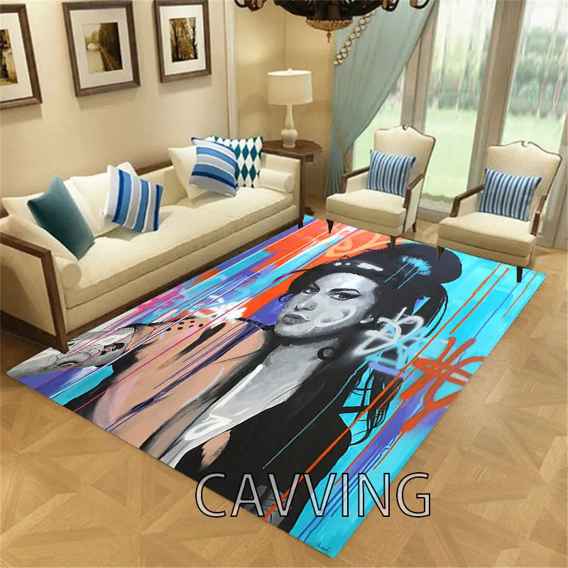 

Amy Winehouse 3D Print Carpets Flannel Rugs Anti-slip Large Rug Carpet Home Decoration for Living Room Bedroom H02