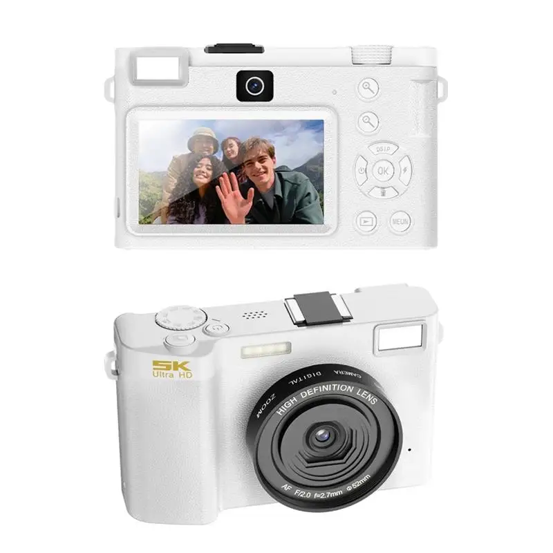 New! 5K Professional Digital Camera WIFI Webcam Wide Angle Digital Zoom 64MP Camcorder Photography 3 Inch Screen Vlog Video