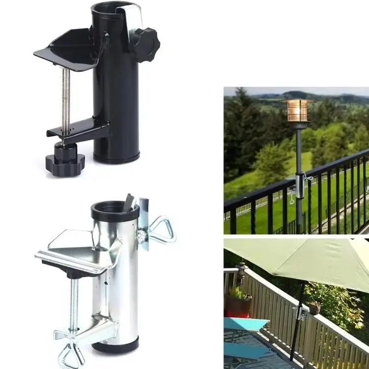 Portable Courtyard Parasol Stand Outdoor Patio Beach Sunshade Umbrella Fixing Clip Garden Patio Umbrella Fixing Holder