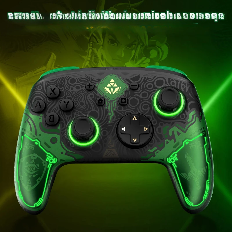 Контроллер B-M IINE Falcon Zelda Pro, поддержка пробуждения, NFC Amiibo, совместимый с Nintendo Switch/переключателем OLED/ПК Steam Контроллер B-M IINE Falcon Zelda Pro, поддержка пробуждения, NFC Amiibo, совместимый с Nintendo Switch/переключателем OLED/ПК Steam