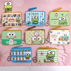 Kawaii Sanrio Kero Kero Keroppi Anime Cartoon Work Card Sleeve Change Card Bag Accessories Decoration Girls Toys for Kids Gift