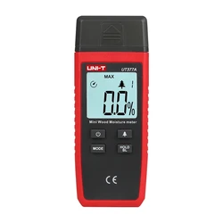 UNI-T UT377A Digital Wood Moisture Meter Hygrometer Humidity Tester for Paper Plywood Wooden Materials LCD Backlight