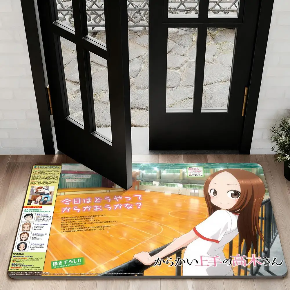 

Takagi T-Teasing MasterS cute Floor Mat Diatom Bath Mat Absorbent Quick Dry Non-Slip TPR Backing Soft Plush Draining Rugs