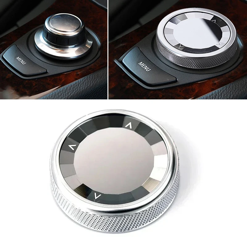 Crystal IDrive Multimedia Button Knob Cover For BMW E90 E91 E92 E93 E70 E71 E82 E81 E87 Center Control Buttons Switch Knob