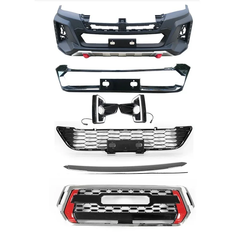 อุปกรณ์ตกแต่งรถยนต์รุ่นใหม่ขายดี กันชนหน้ารถยนต์ PP สำหรับรถยนต์ Hilux Rocco