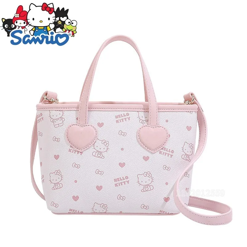 

Новая женская сумка Hello Kitty, роскошная брендовая оригинальная женская сумка через плечо с мультяшным принтом, розовая модная мини-сумка для женщин.