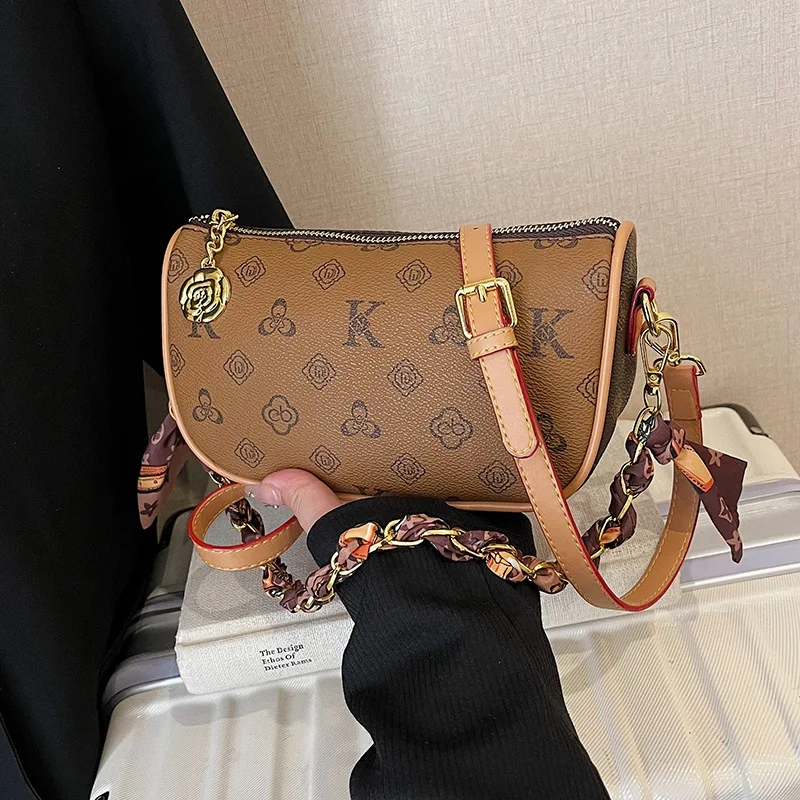 

Модная просторная сумка через плечо 2025 года, женская нишевая роскошная сумка подмышками, через плечо «день-ночь», повседневная сумка-слинг, минималистский стиль