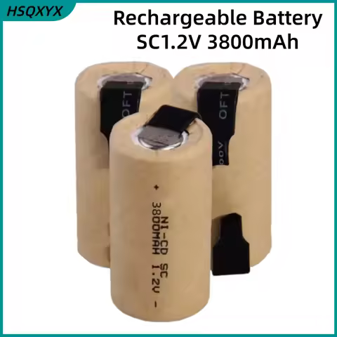 2-20pcs screwdriver drill SC battery 1.2V 3800mah SubC nickel cadmium rechargeable battery with Tab power tool SubC battery