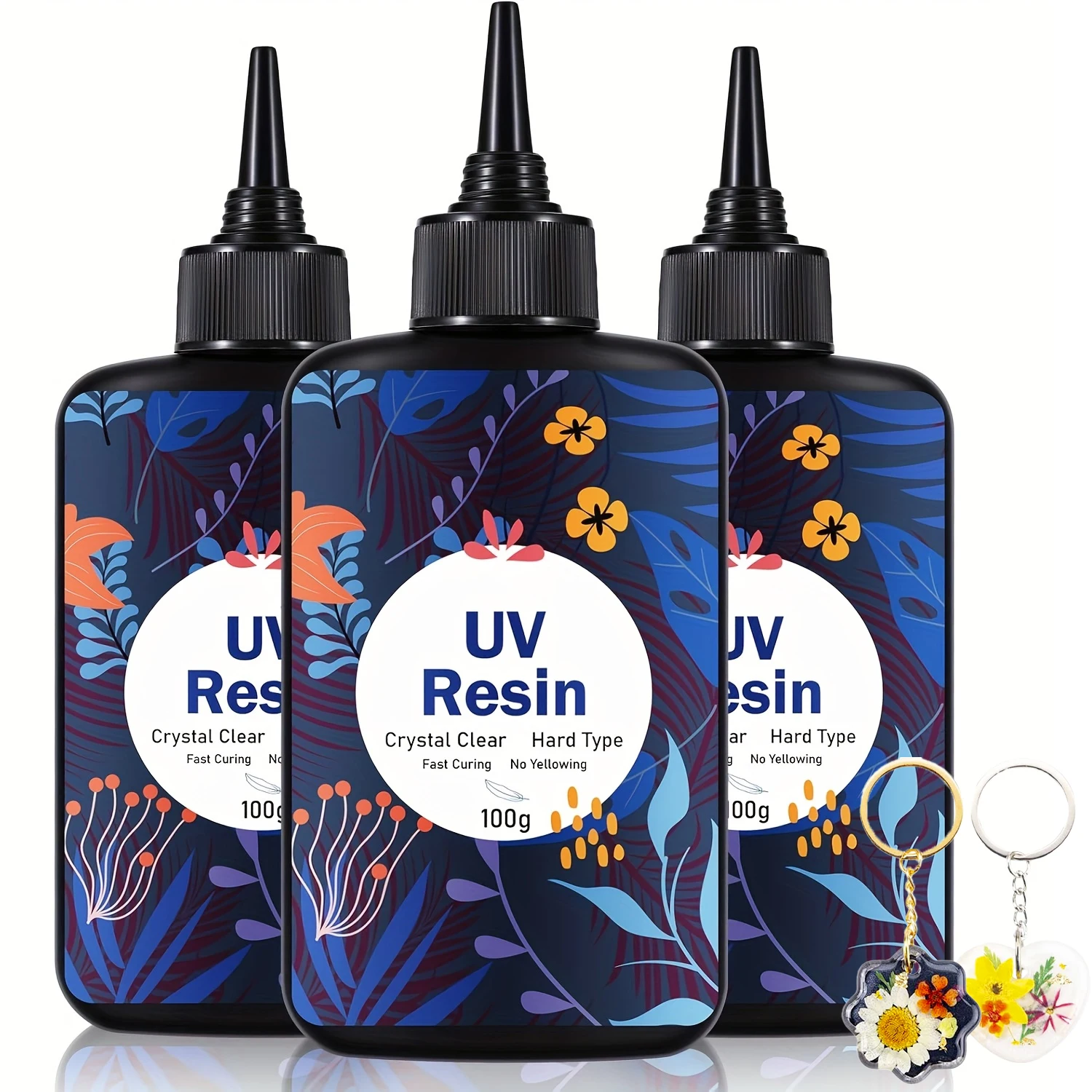 Epoxy Uv Resin Kit - Ensemble de résine UV améliorée 100G/300G/500G,