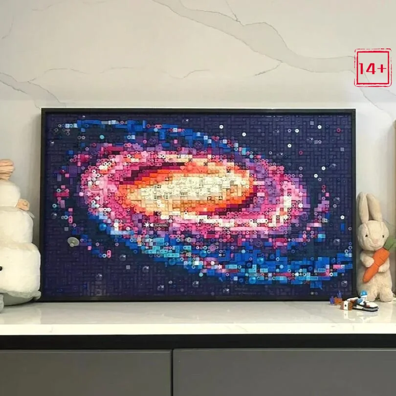 NEW 2026 The Milky Way Galaxy 3D Art Mural Building Blocks Sets Compatible With Legoed Particles Suitable For Christmas Gifts