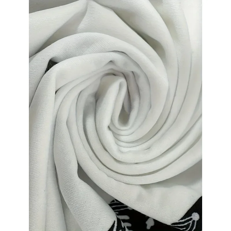 Bluza damska plus size 1XL-5XL, nowa, modna, z długim rękawem, na imprezę, wkładana przez głowę, z kapturem, codzienna, kontrastowa, z nadrukiem świątecznym.