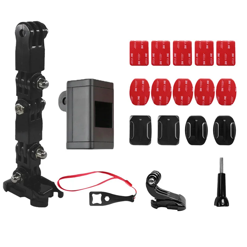 19 IN 1 Gimbal Motorcycle Helmet Hat Mount Holder  Adapter 3M Glue Base For Dji Osmo Pocket 1 / Pocket 2 Camera Accessories