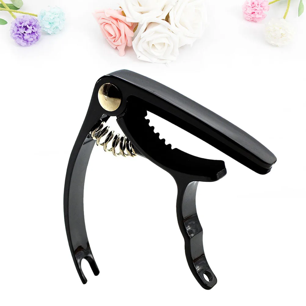 

Sleek Modern Metal Guitar Capo Lightweight Classical Capo Steel Spring Elastic String Nail Pulling Design Fast Fret Change High