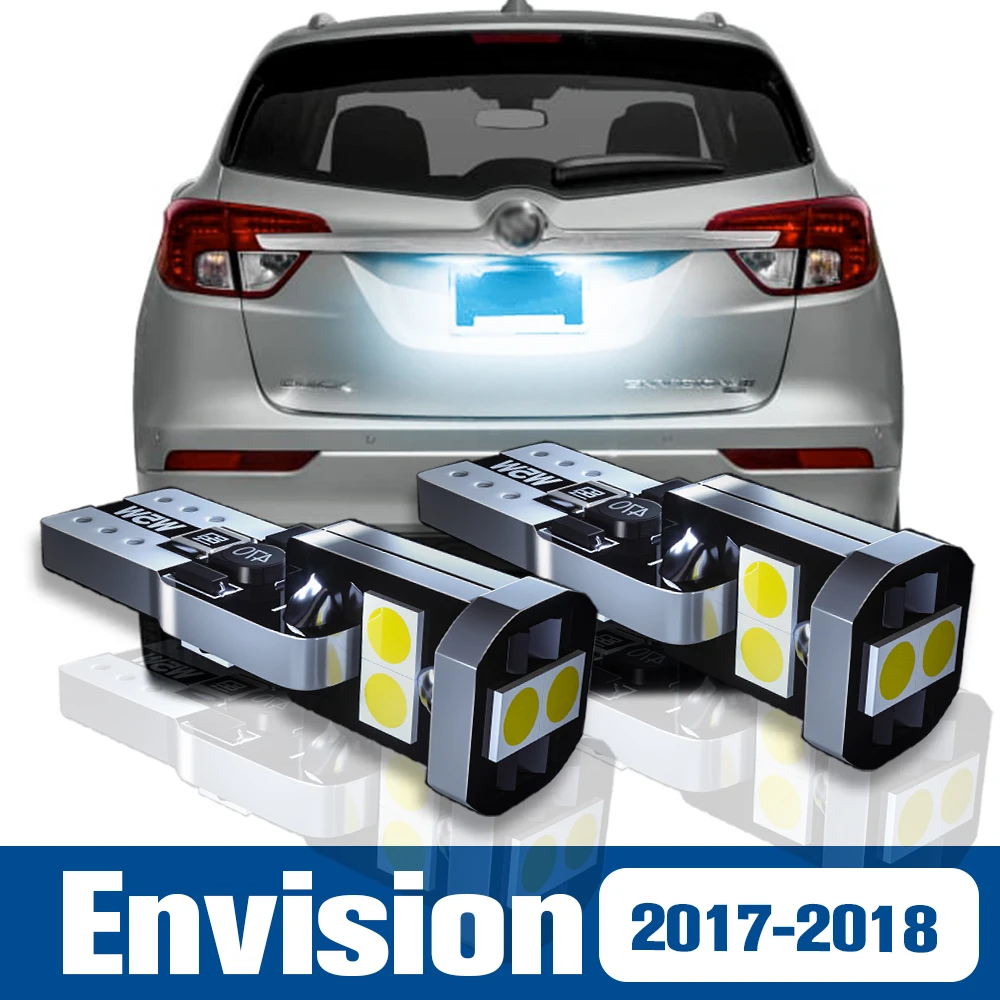 

2pcs LED License Plate Light Lamp Accessories Canbus For Buick Envision 2017 2018