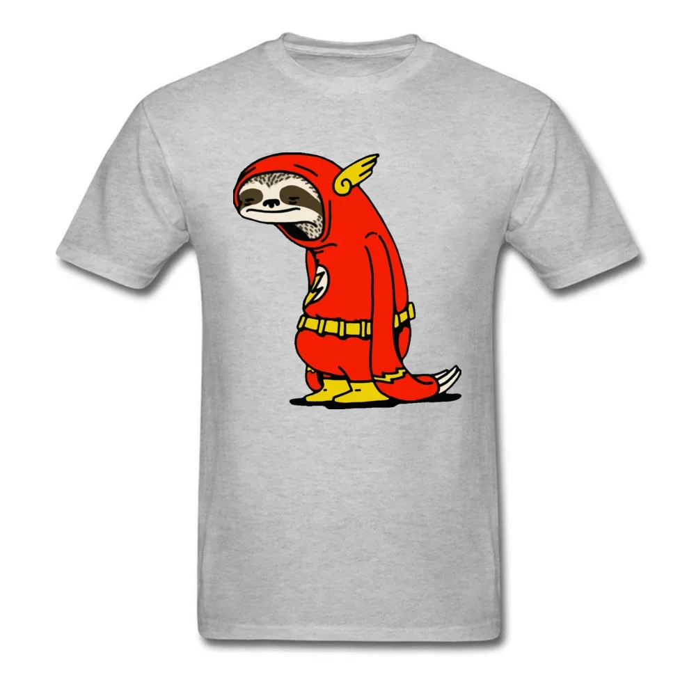 Flash Sloth Cartoon Tshirt Superhero Funny T Shirt For Men Cotton Fabric Anime Cartoon Tops T Shirt Man Fashion Streetwear