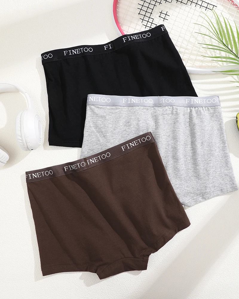 6Pcs/Set Women Cotton Breathable Panties Patchwork Soft Panty Mid Waisted Finetoo Underpanties Four shorts Sexy Flat Corner Pant